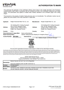 ETL certificate ETL certificate